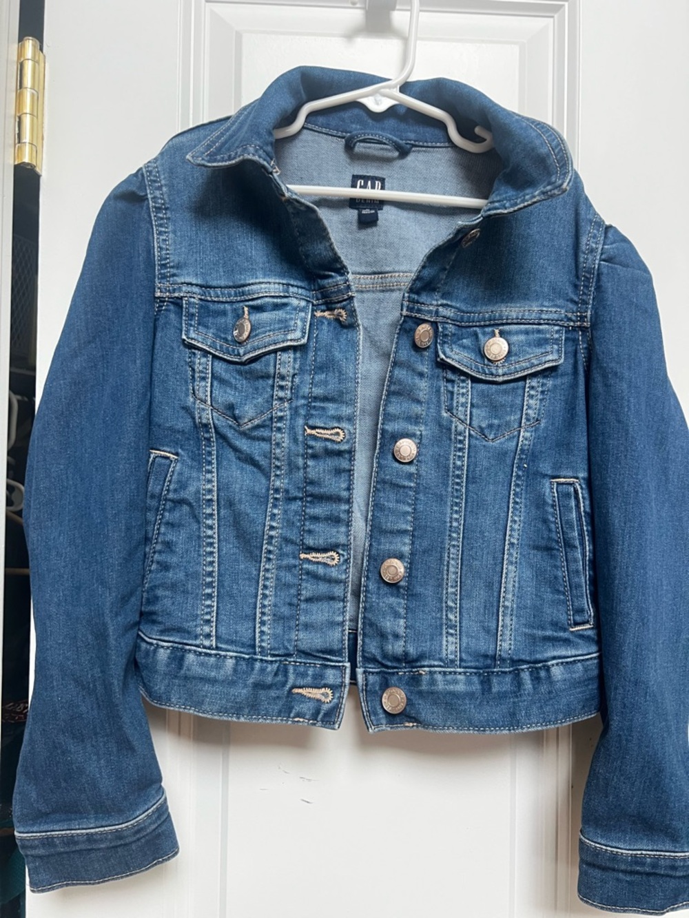 GAP Girls Medium Blue Denim Trucker Jacket